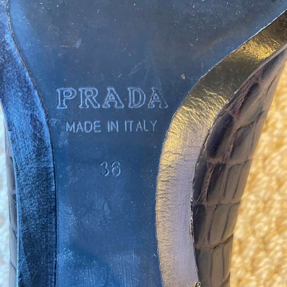Prada Snakeskin Loafers - Picture 5 of 6